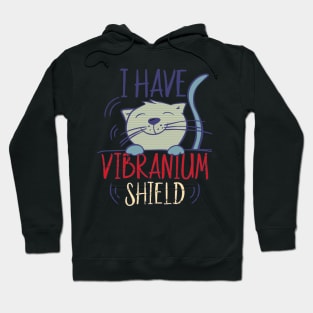 Retro I Have Vibranium Shield Cute Cat Vibrating Hoodie